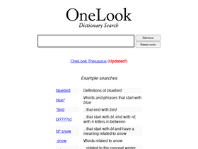 onelook.com